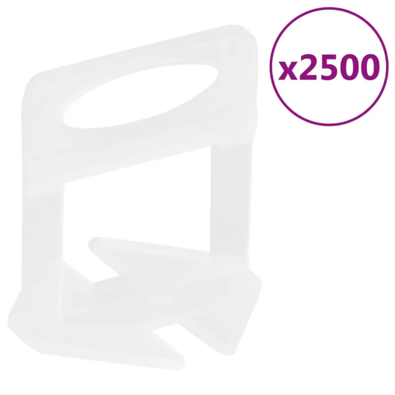 Klipsy do poziomowania płytek, 2500 szt., 1,5 mm