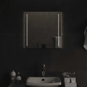 Lustro łazienkowe z LED, 50x50 cm