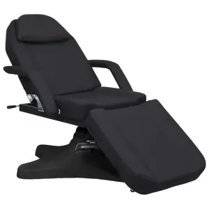 Massage Stół do masażu, czarny, 180x62x(86,5-118) cm