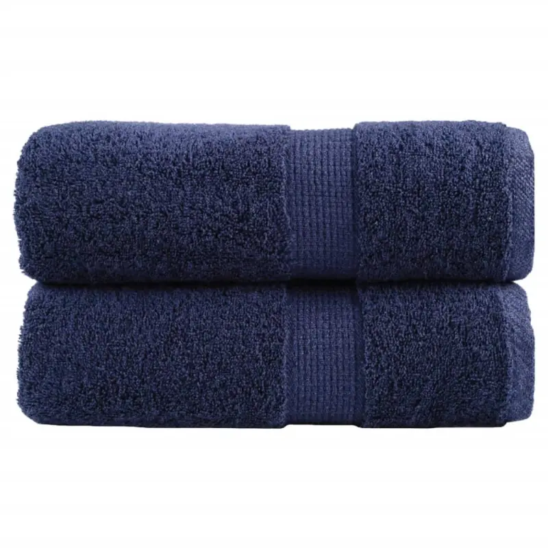 Ręczniczki premium, SOLUND, 2 szt., granatowe, 30x50 cm, 600 g/m²