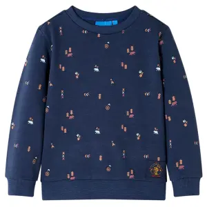 Bluza dziecięca, granatowy melanż, 104