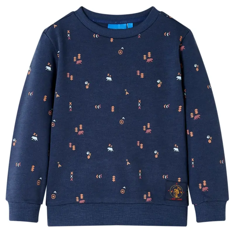 Bluza dziecięca, granatowy melanż, 104