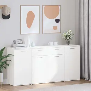 Szafka, biała, 160x36x75 cm, materiał drewnopochodny