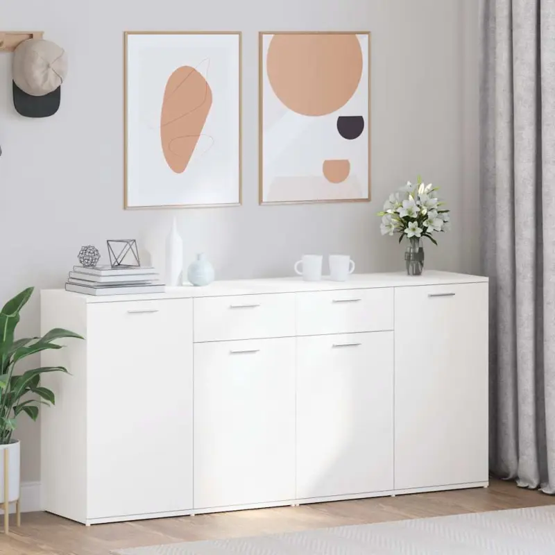 Szafka, biała, 160x36x75 cm, materiał drewnopochodny