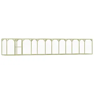 Klatka dla drobiu, 1,5x9x1,5 m, impregnowane drewno sosnowe
