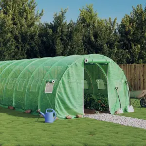 Szklarnia ze stalową ramą, zielona, 66 m², 22x3x2 m