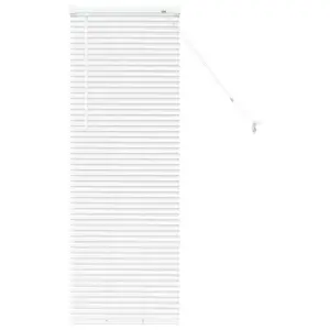 Nowoczesne żaluzje weneckie z aluminium 130 x 50 cm - Białe