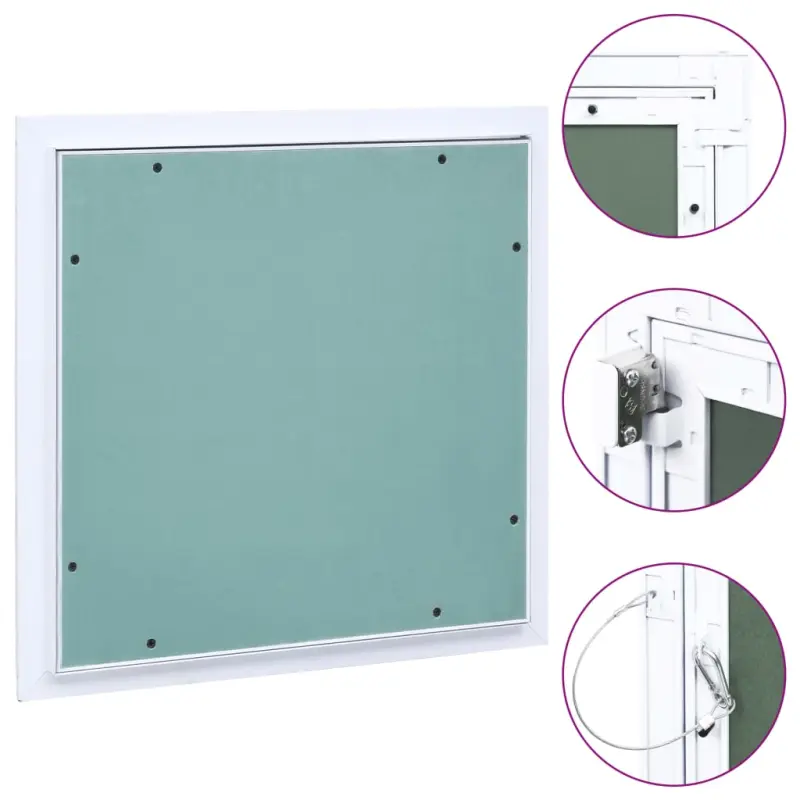 Panel rewizyjny z aluminiową ramą i płytą gipsową, 300x300 mm