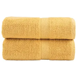 Ręczniki toaletowe Premium, SOLUND 2 szt., złote, 30x30 cm, 600 g/m²