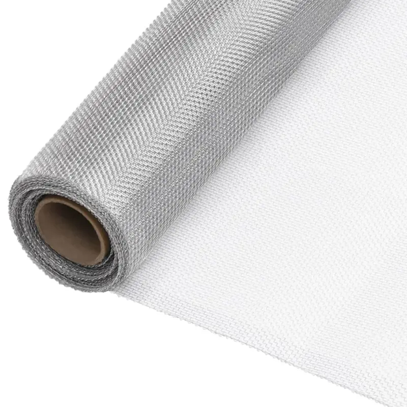 Siatka aluminiowa, 60 x 500 cm, srebrna