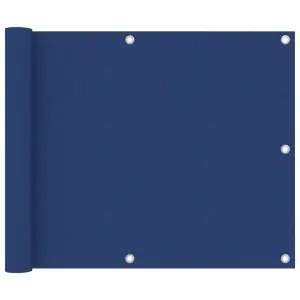 Parawan balkonowy, niebieski, 75x300 cm, tkanina Oxford