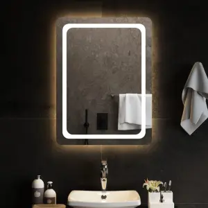 Lustro łazienkowe z LED, 60x80 cm