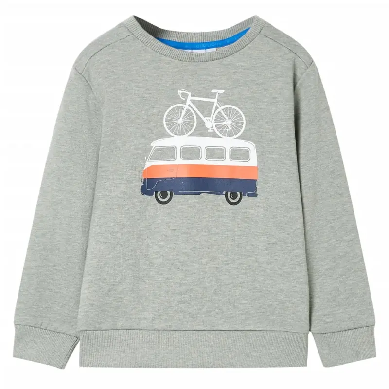Bluza dziecięca, jasne khaki melanżowe, 104