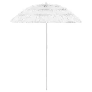 Parasol plażowy w hawajskim stylu, biały, 180 cm