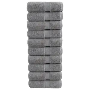Ręczniki toaletowe Premium, SOLUND 10 szt. Szare 30x30cm 600 g/m²