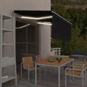 Automatyczna markiza z zasłoną, LED i czujnikiem, 3x2,5 m