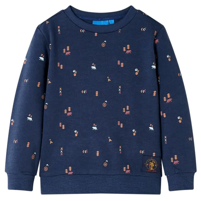 Bluza dziecięca, granatowy melanż, 128