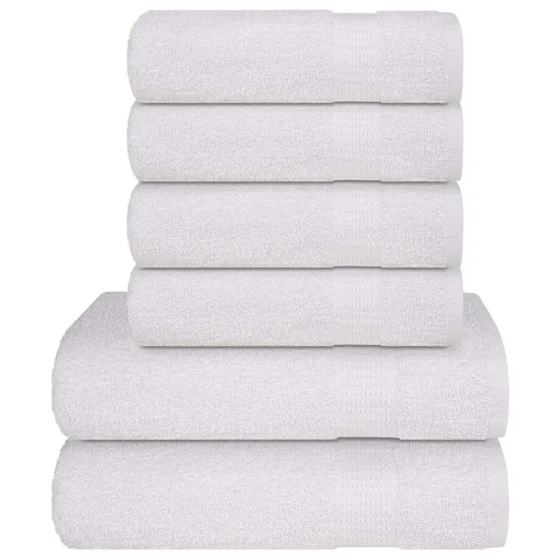 6-cz. zestaw ręczników, FROGN, biały, 360 g/m²
