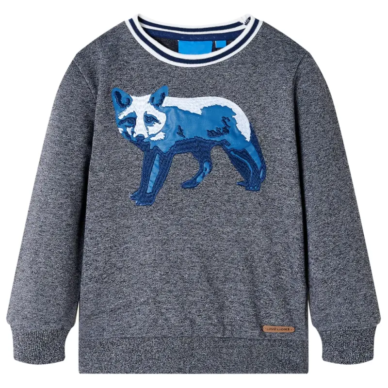 Bluza dziecięca, granatowy melanż, 116