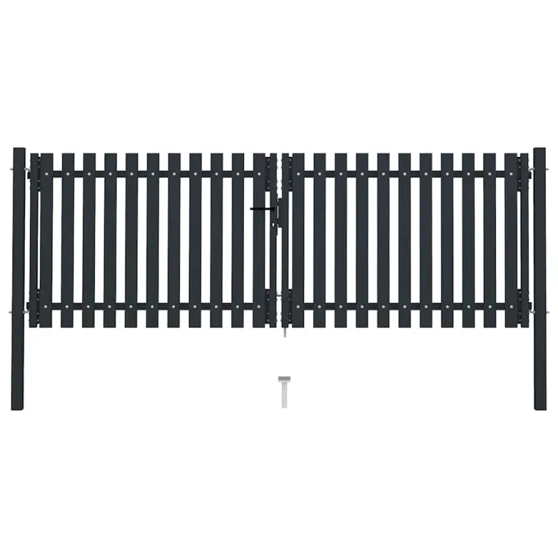 Brama ogrodzeniowa Double Door Fence Fur Steel 300x100 cm Antracyt