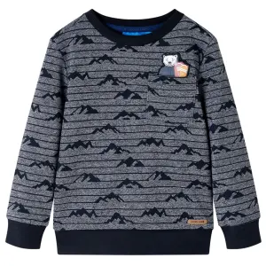 Bluza dziecięca, granatowy melanż, 104