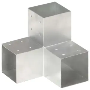 Łącznik w kształcie Y, galwanizowany metal, 101x101 mm