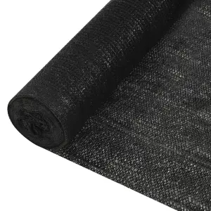 Siatka cieniująca, czarna, 1,2x50 m, HDPE, 150 g/m²