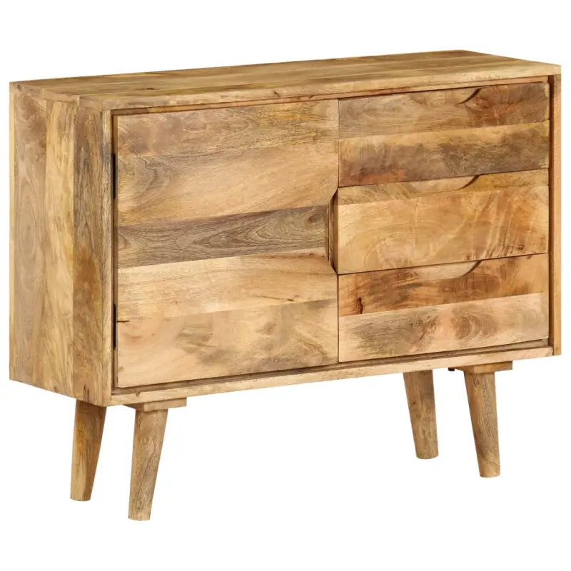Szafka z litego drewna mango, 90 x 30 x 69 cm