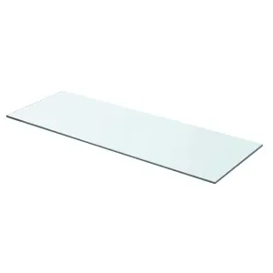 Półka szklana, bezbarwny panel, 70x25 cm