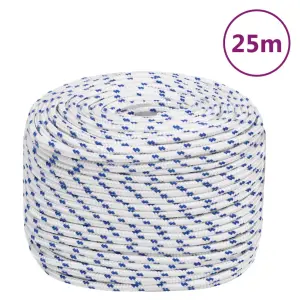 Linka żeglarska, biała, 10 mm, 25 m, polipropylen