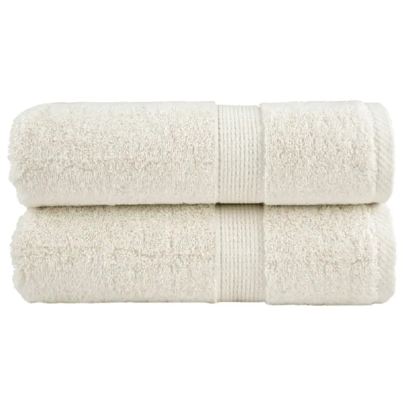 Ręczniczki premium SOLUND, 2 szt., kremowe, 30x50 cm, 600 g/cm²