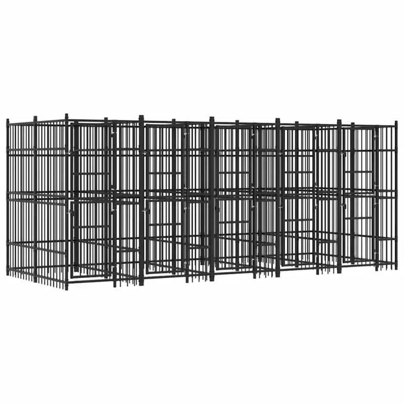 Kojec zewnętrzny dla psa, stalowy, 9,22 m²