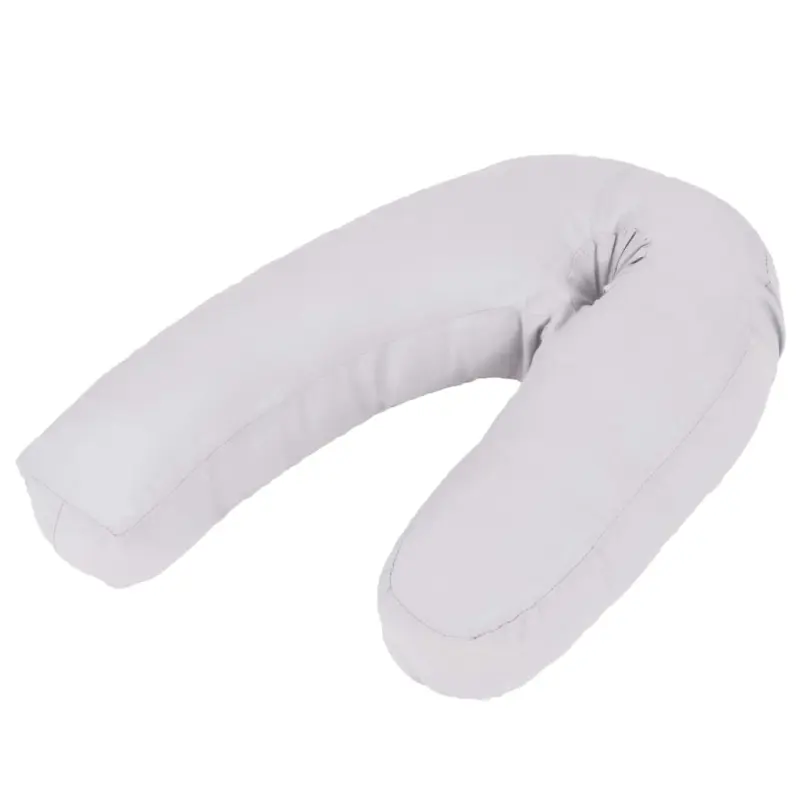 Poduszka ciążowa w kształcie litery J, 54x(36-43) cm, szara