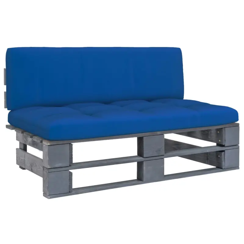 Ogrodowa sofa środkowa z palet, impregnowane drewno sosnowe