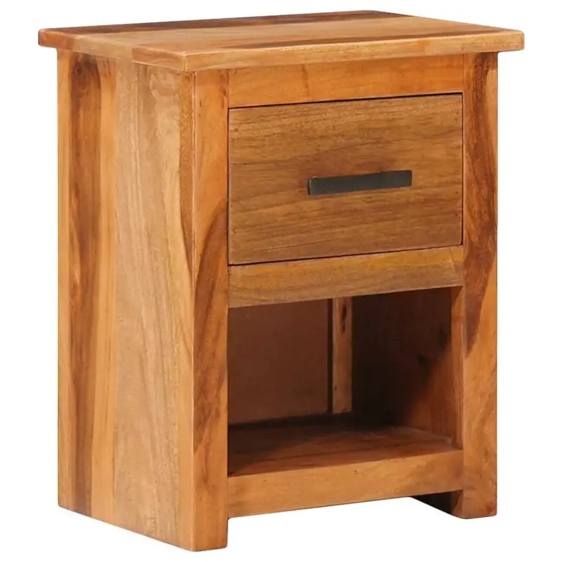 Stolik nocny, 40x30x50 cm, lite drewno