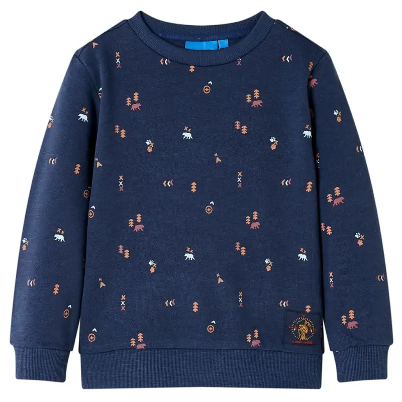 Bluza dziecięca, granatowy melanż, 140