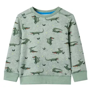 Bluza dziecięca, jasne khaki melanżowe, 104