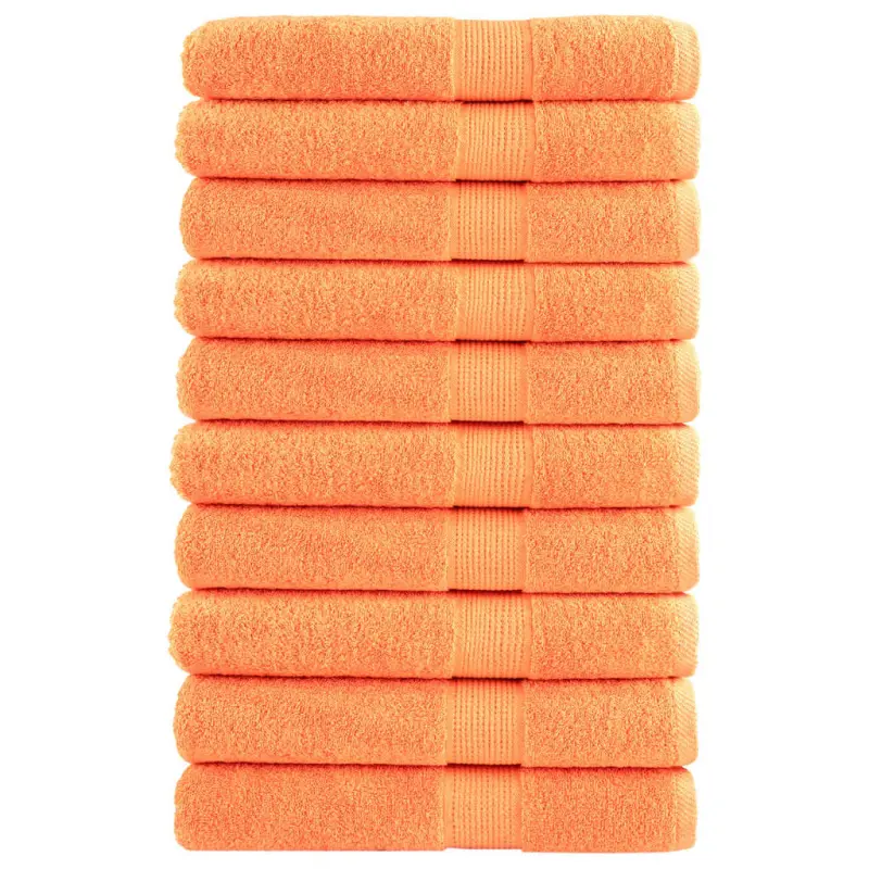 Ręczniki premium SOLUND 10 szt. pomarańczowe 100x200 cm