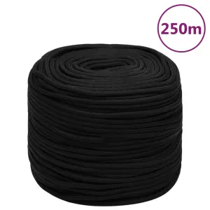 Linka robocza, czarna, 10 mm, 250 m, poliester