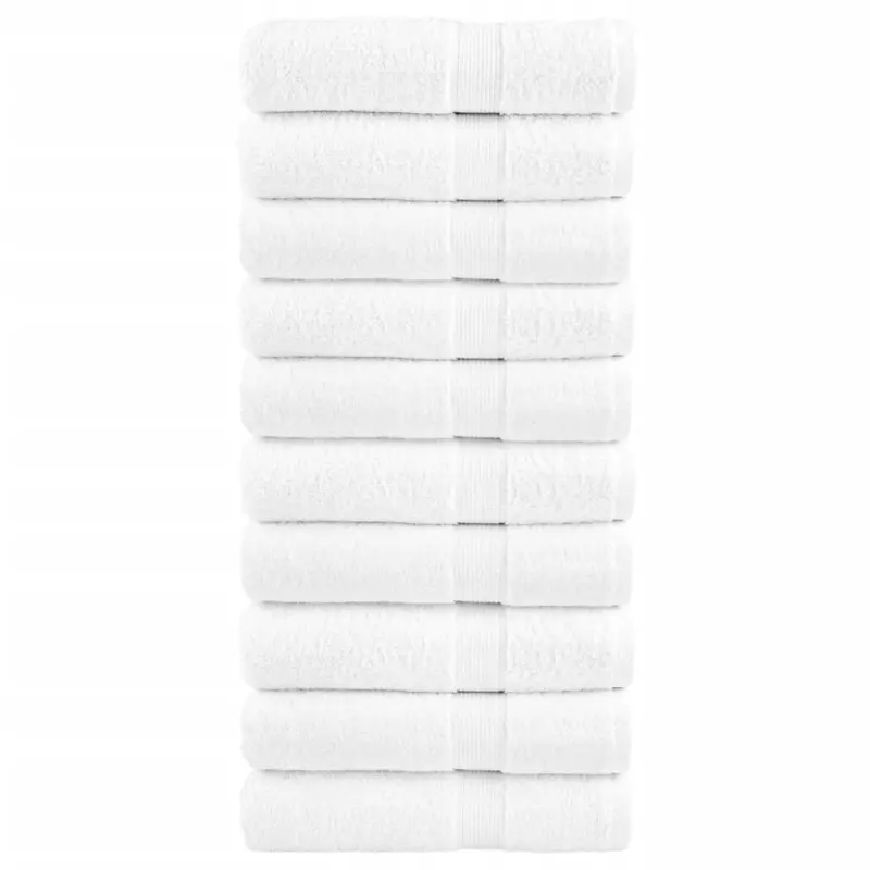 Ręczniki premium, SOLUND 10 szt., białe, 100x150 cm, 600 g/m²