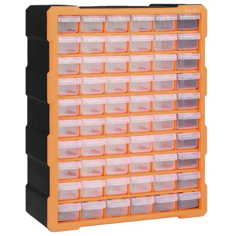 Organizer z 60 szufladkami, 38x16x47,5 cm