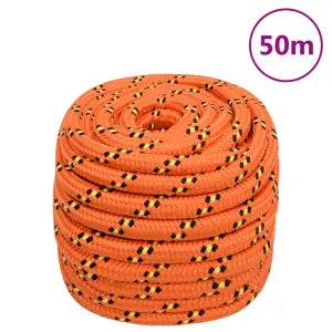 Linka żeglarska, pomarańczowa, 20 mm, 50 m, polipropylen