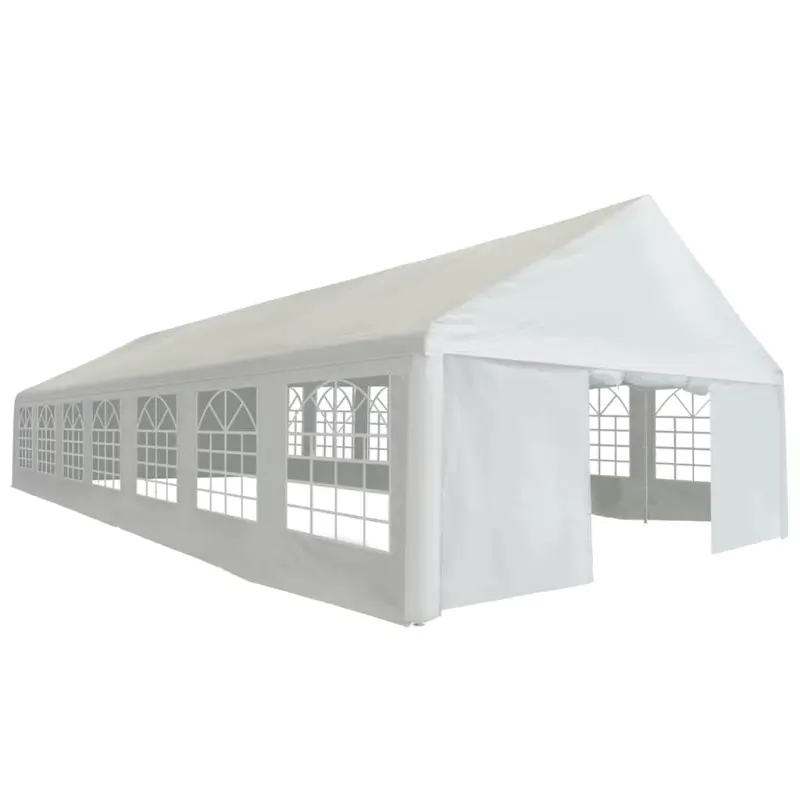 Namiot imprezowy z PE, 6 x 14 m, biały