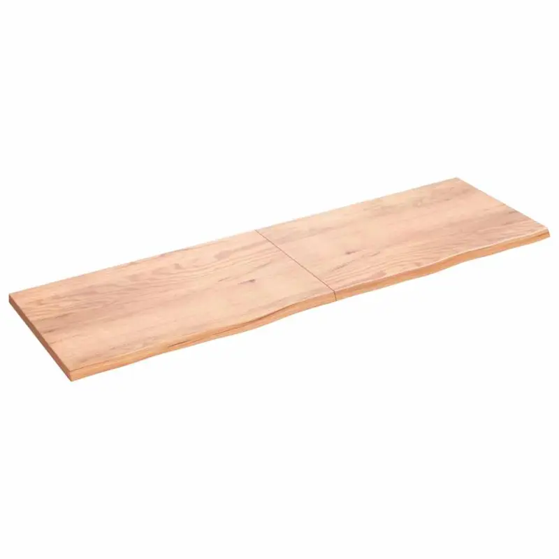 Blat do stołu, jasnobrązowy, 200x60x(2-4)cm, lite drewno dębowe