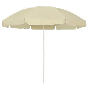 Parasol plażowy, piaskowy żółty, 240 cm