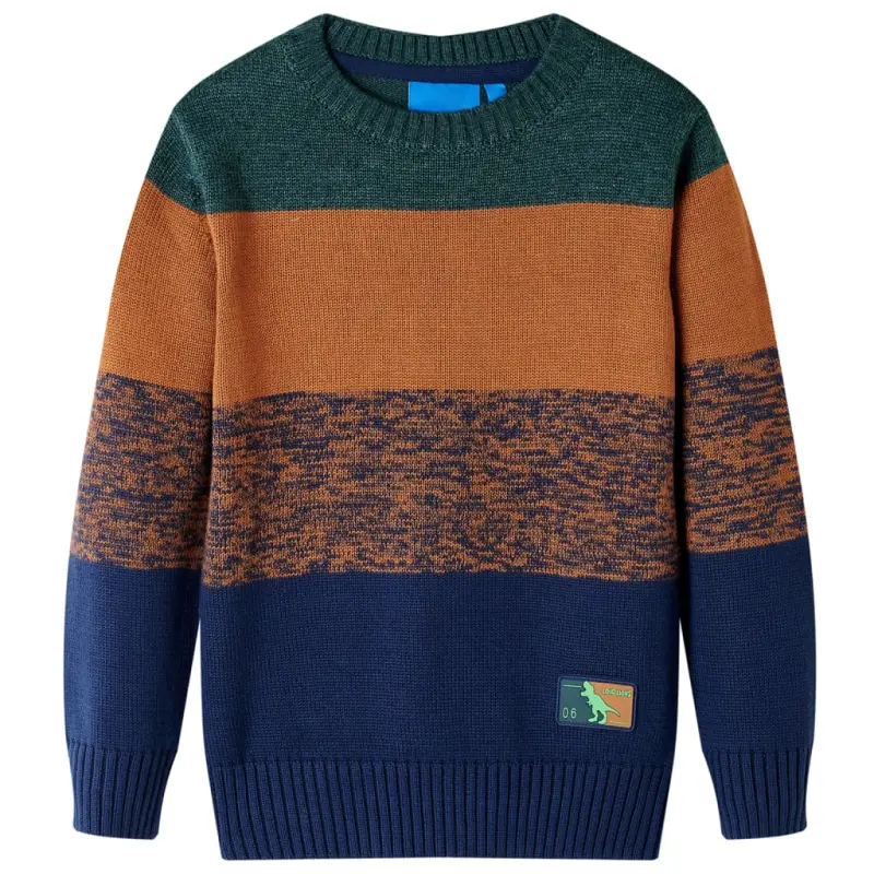Sweter dziecięcy z dzianiny, kolorowy, 92