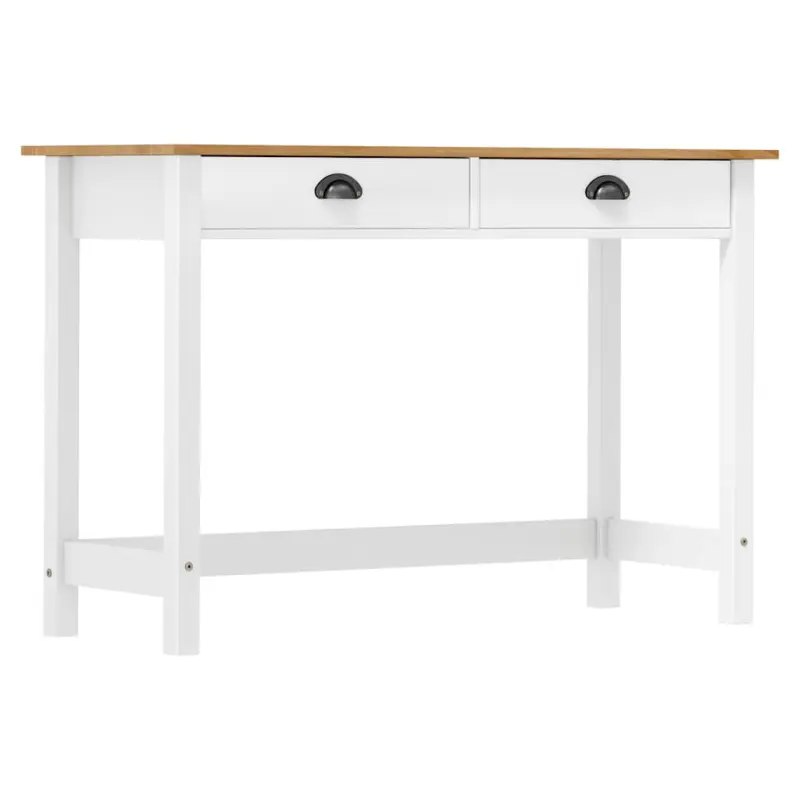 Stolik konsolowy Hill, 2 szuflady, 110x45x74 cm, lita sosna