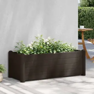 Podwyższona donica, PP, mokka, 100x43x35 cm
