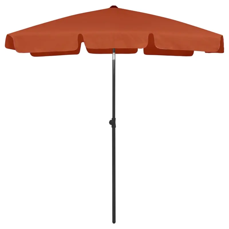 Parasol plażowy, terakota, 180x120 cm