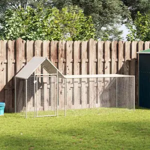 Woliera dla kur, 3 x 1 x 1,5 m, galwanizowana stal